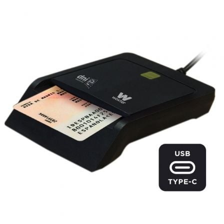 Lector de DNI Woxter PE26-171/ Negro_0