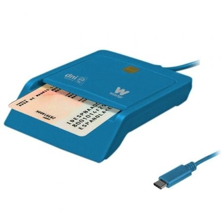Lector de DNI y Tarjetas Woxter PE26-197/ Azul/ USB 2.0_0