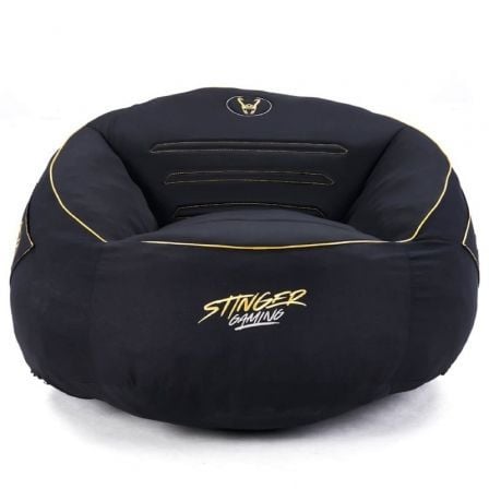 Puff Woxter Stinger Gaming/ con relleno/ Negro y Dorado_0