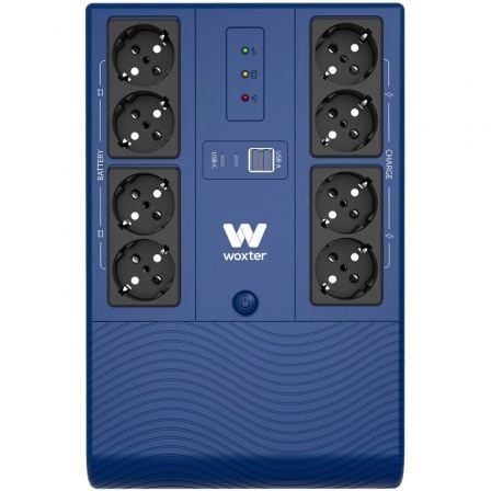 SAI Línea Interactiva Woxter Multibase UPS 800 VA/ 800VA-480W/ 8 Salidas/ Formato Torre_0