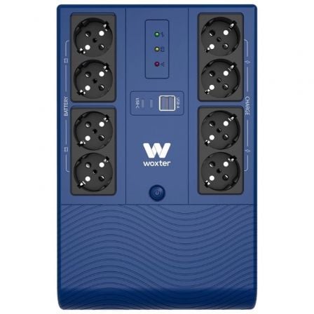 SAI Línea Interactiva Woxter Multibase UPS 1200 VA/ 1200VA-720W/ 8 Salidas/ Formato Torre_0