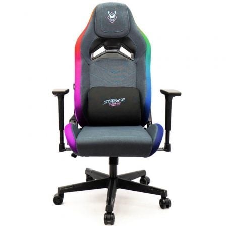 Silla Gaming Woxter Stinger Station Elite/ Luces LED/ Azul y Rosa_0