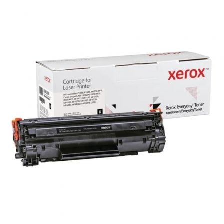 Tóner compatible Xerox 006R03630 compatible con HP CE278A/CRG-126/CRG-128/ 2100 páginas/ Negro_0