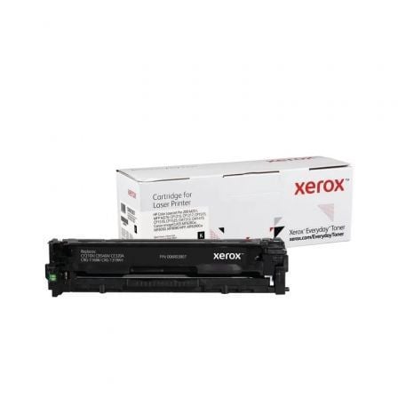 Tóner compatible Xerox 006R03807 compatible con HP CF210X/CB540A/CE320A/CRG-116BK/CRG-131BKH/ 2400 páginas/ Negro_0