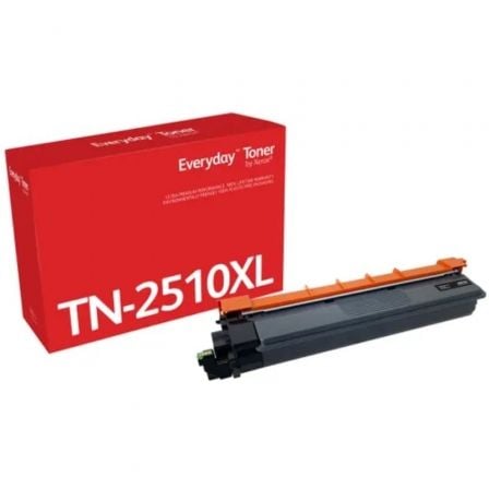 Tóner compatible Xerox 006R04870 compatible con Brother TN2510XL Alta Capacidad/ Negro_0