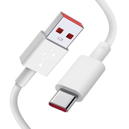 Cable USB Xiaomi 6A Type-A to Type-C/ USB Macho - USB Tipo-C Macho/ 1m/ Blanco_0