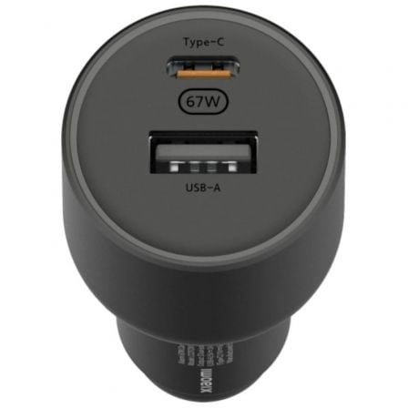 Cargador de Coche Xiaomi 67W USB-A Tipo-C/ 1xUSB-A/ 1xUSB Tipo-C/ 2A/ 6A_0