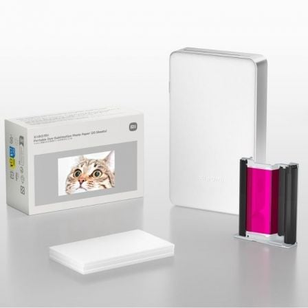 Papel Fotográfico para Sublimación Xiaomi Portable Dye-Sublimation Photo Paper/ 5 x 7.6cm/ 20 Hojas_0