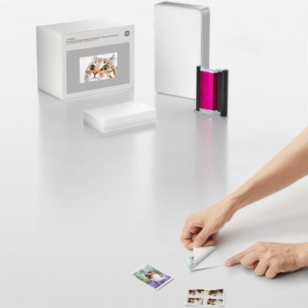 Papel Fotográfico para Sublimación Xiaomi Portable Dye-Sublimation Photo Paper Stickers/ 5 x 7.6cm/ 50 Hojas_0