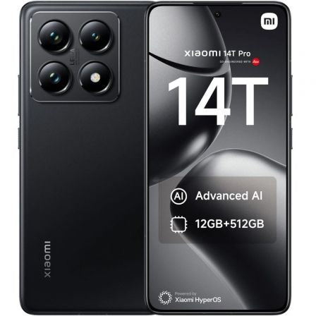 Smartphone Xiaomi 14T Pro 12GB/ 256GB/ 6.67"/ 5G/ Negro Titanio_0