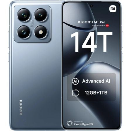 Smartphone Xiaomi 14T Pro 12GB/ 256GB/ 6.67"/ 5G/ Azul Titanio_0