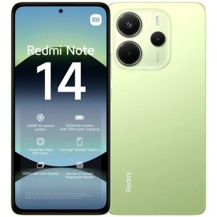 Smartphone Xiaomi Redmi Note 14 8GB/ 256GB/ 6.67"/ Verde_0