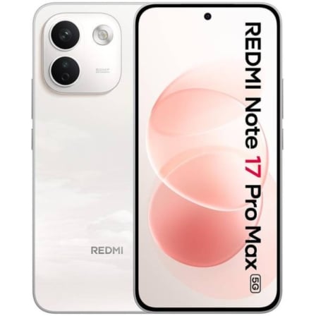 Smartphone Xiaomi Redmi Note 17 Pro Max 8GB/ 512GB/ 6.83"/ 5G/ Blanco y Rosa Algodón_0