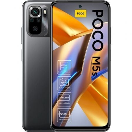 Smartphone Xiaomi POCO M5s 4GB/ 128GB/ 6.43"/ Gris_0