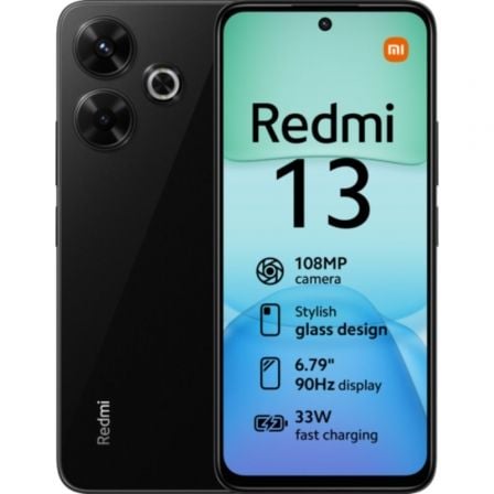 Smartphone Xiaomi Redmi 13 8GB/ 256GB/ 6.79"/ Negro Medianoche_0