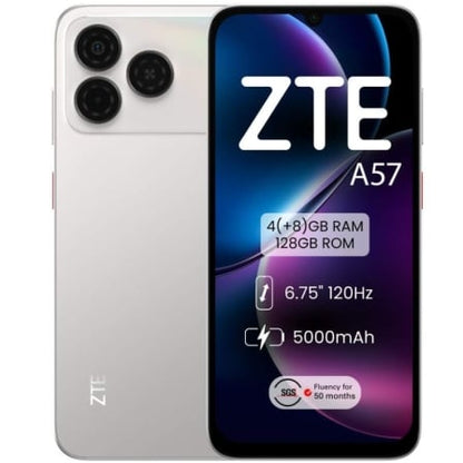 Smartphone ZTE A57 4GB/ 128GB/ 6.75"/ Plata_0
