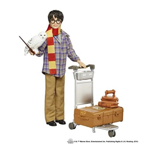 Harry Potter Gleis 9 3/4 Spielset mit Harry Potter Puppe & Hedwig Figur_0