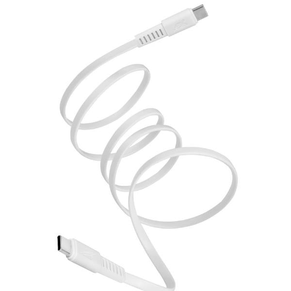 Cavo Piatto USB-C /USB-C da 1,2m Bianco (NEW)_0