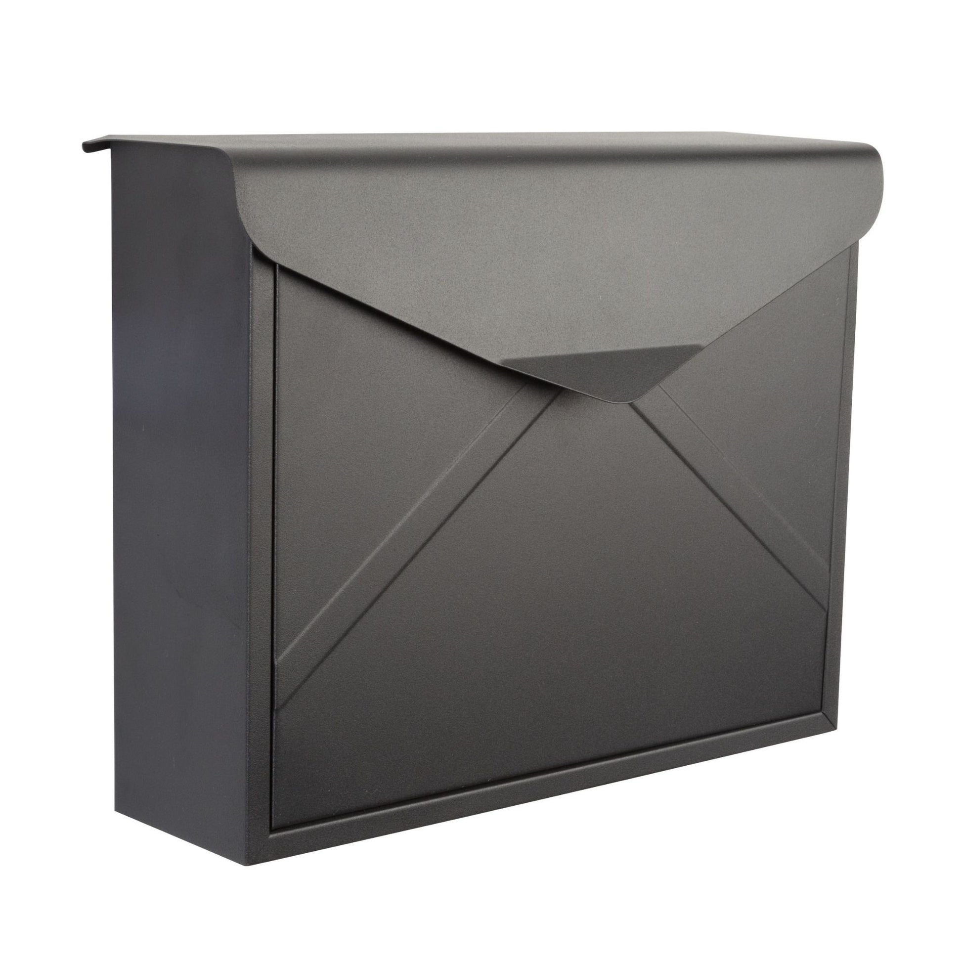 CAIXA DE CORREIO - VERONA - PRETO MATE - 38 x 29 x 11,5 cm_0