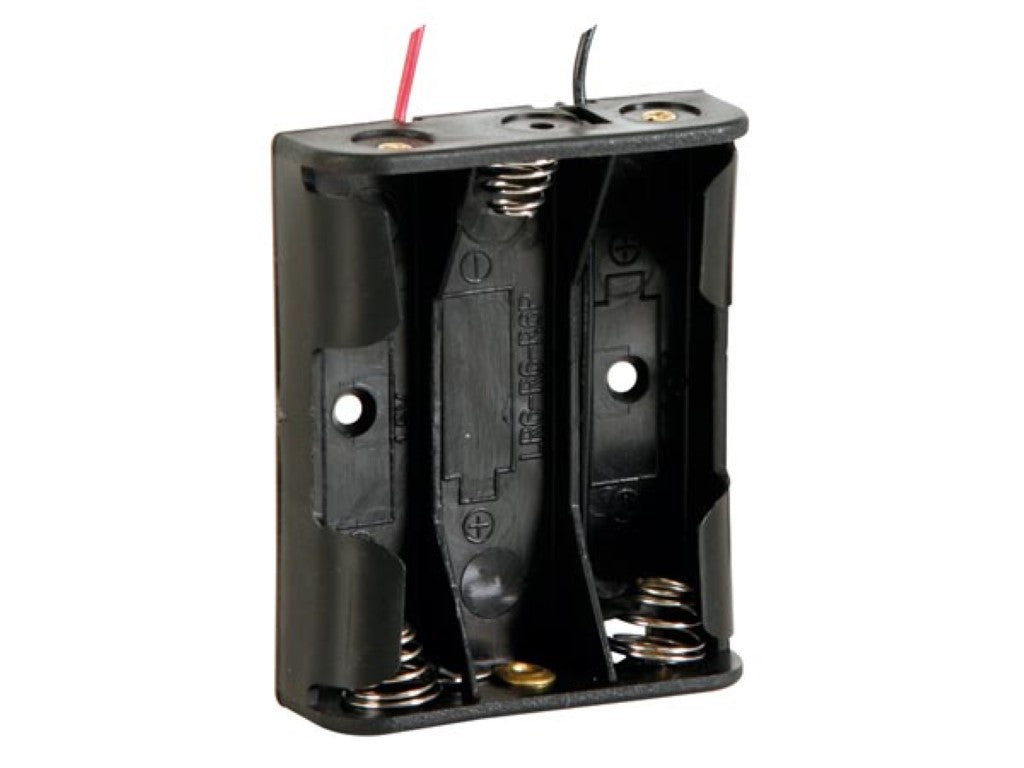suporte de pilhas para 3 x pilhas aa (com fios)_0