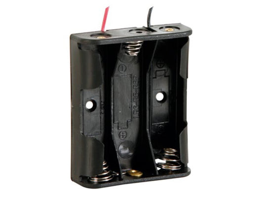 suporte de pilhas para 3 x pilhas aa (com fios)_0