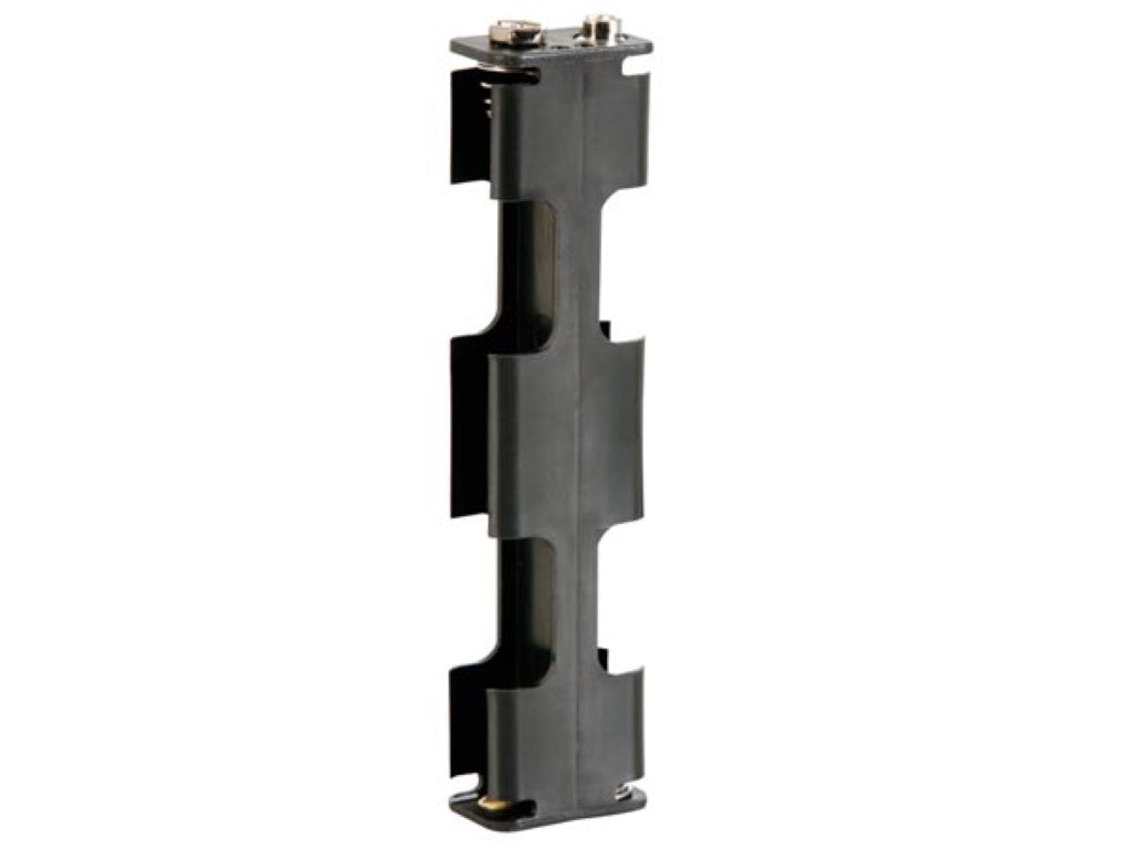 suporte de pilhas para 4 x pilhas aa (com terminais de encaixe)_0