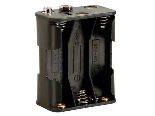 suporte de pilhas para 6 x pilhas aa (com terminais de encaixe)_0