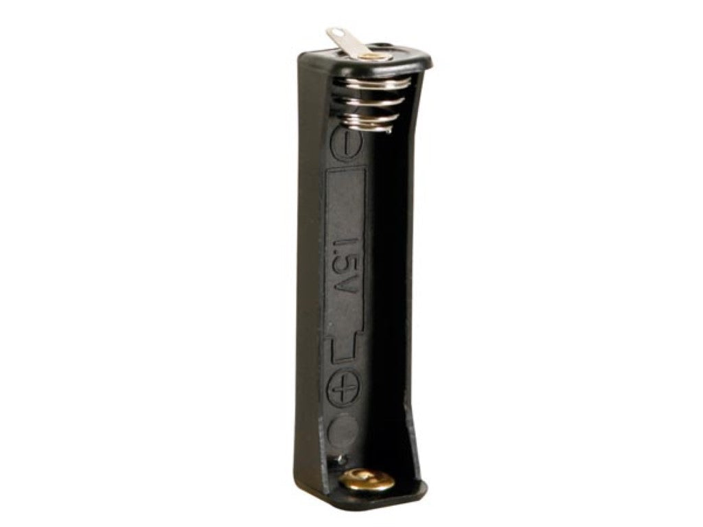 suporte de pilhas para 1 x pilha aa (com etiquetas de soldadura)_0