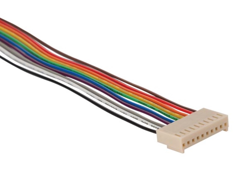 CONECTOR DE PLACA PARA FIO - FEMININO - 10 CONTACTOS / 20cm_0