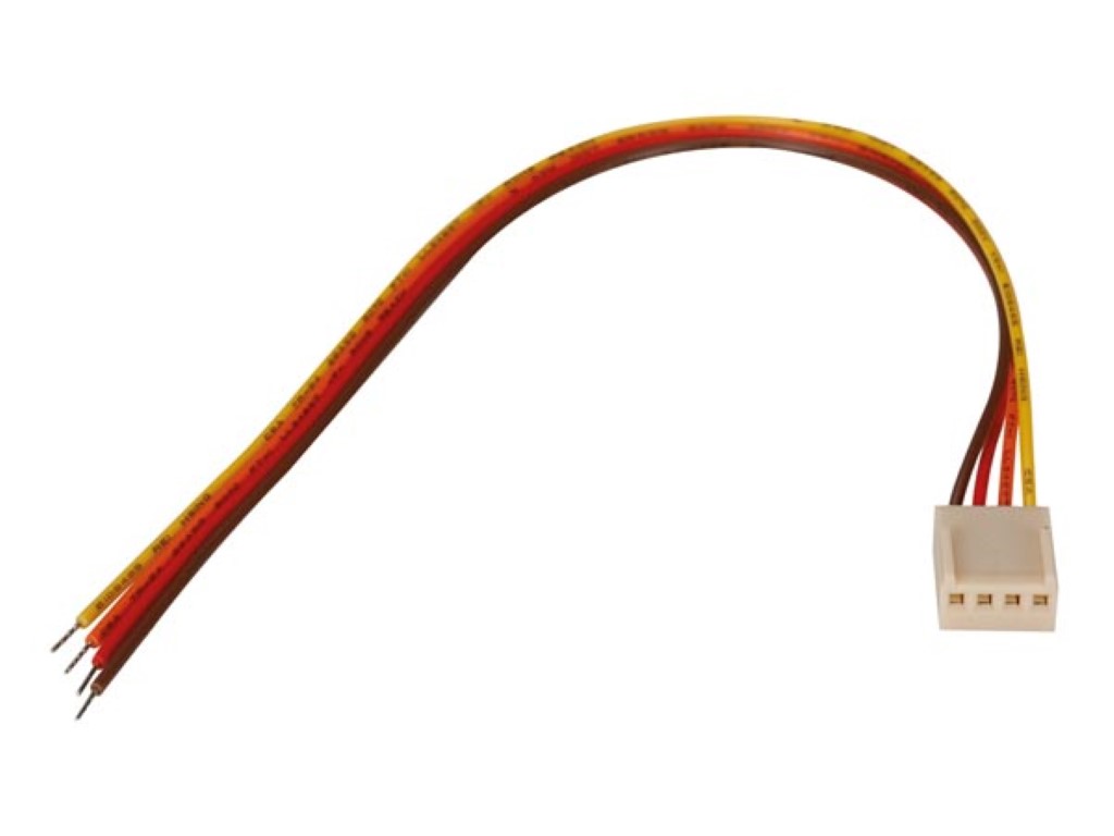 CONECTOR DE PLACA PARA FIO - FEMININO - 4 CONTACTOS / 20cm_0