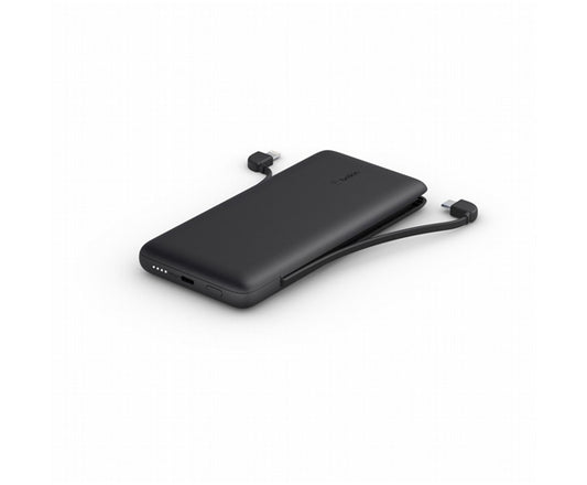 POWERBANK 10K 23W PD USB-C IN/OUT E LIGHTNING OUT CAVI INCLUSI - NERO_0