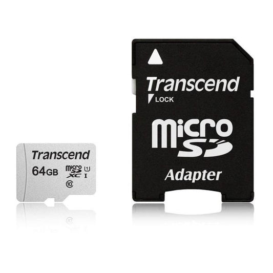 Transcend microSDXC 300S-A  64GB Class 10 UHS-I U1_0