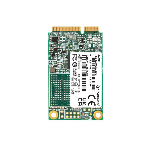 TS64GMSA220S - SSD mSATA da 64GB, SATA3, 3D TLC_0