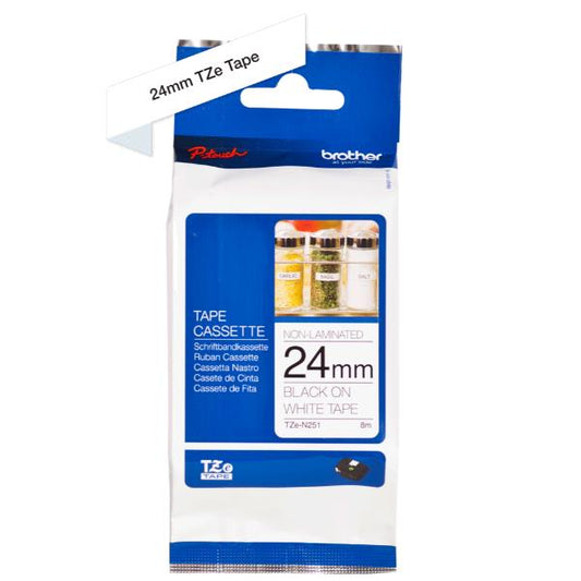 TZE-N251 NOT LAMINATED 8M Brother / Preto_0