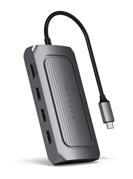 Satechi USB4 Multiport Adapter with 8K HDMI space gray_0