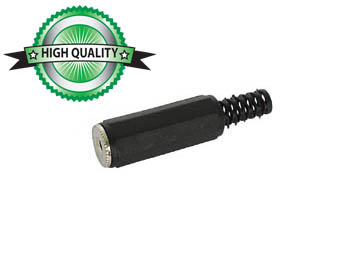 CONECTORES JACK FÊMEA DE 2,5mm - ESTÉREO PLÁSTICO PRETO_0