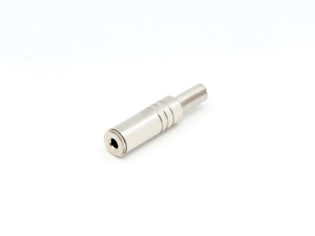 CONECTOR JACK FÊMEA DE 3,5mm - ESTÉREO PRATA_0