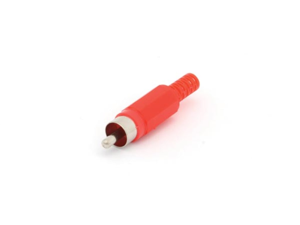 PLUG RCA MACHO - VERMELHO_0