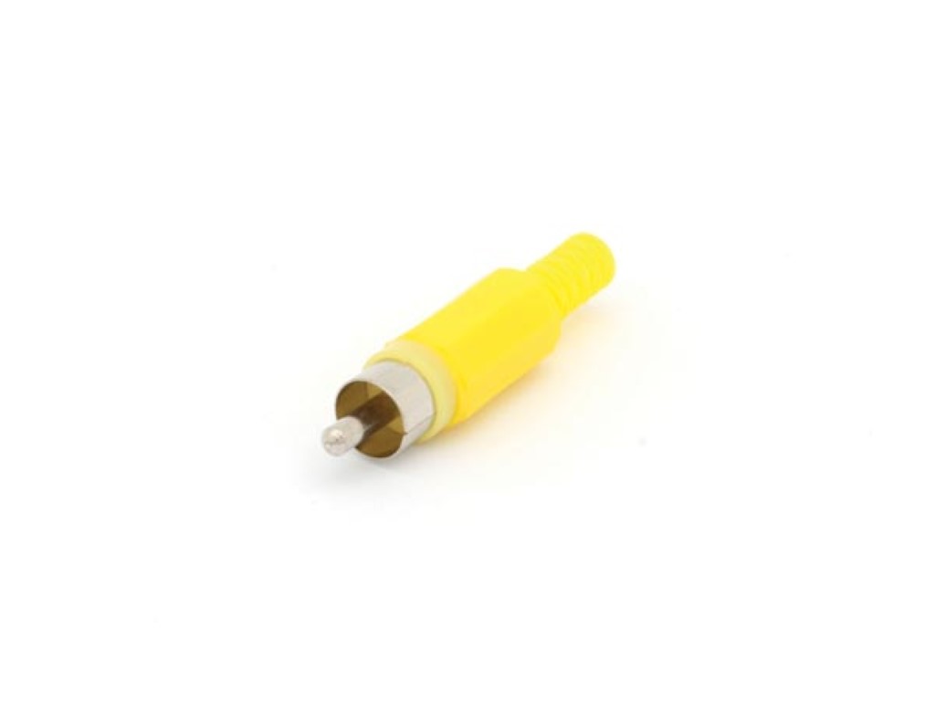 PLUG RCA MACHO - AMARELO_0