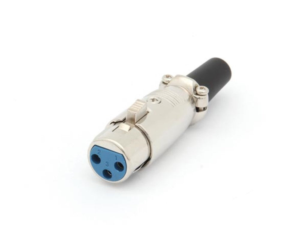 TOMADA XLR 3P, NÍQUEL - TIPO CURTO_0