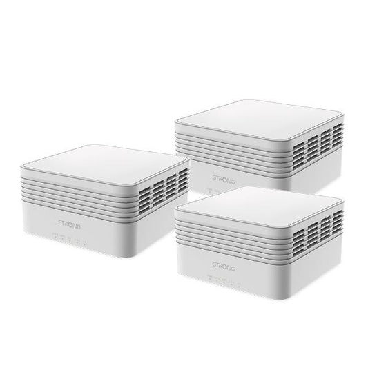 Strong MESHTRIAX3000 sistema Wi-Fi Mesh (Wi-Fi en malla) Doble banda (2,4 GHz / 5 GHz) Wi-Fi 6 (802.11ax) Blanco 3 Interno_0
