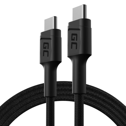 USB-C Type C Charging Cable Green Cell KABGC30 Power Delivery 60W, QC 3.0, 1,2m_0