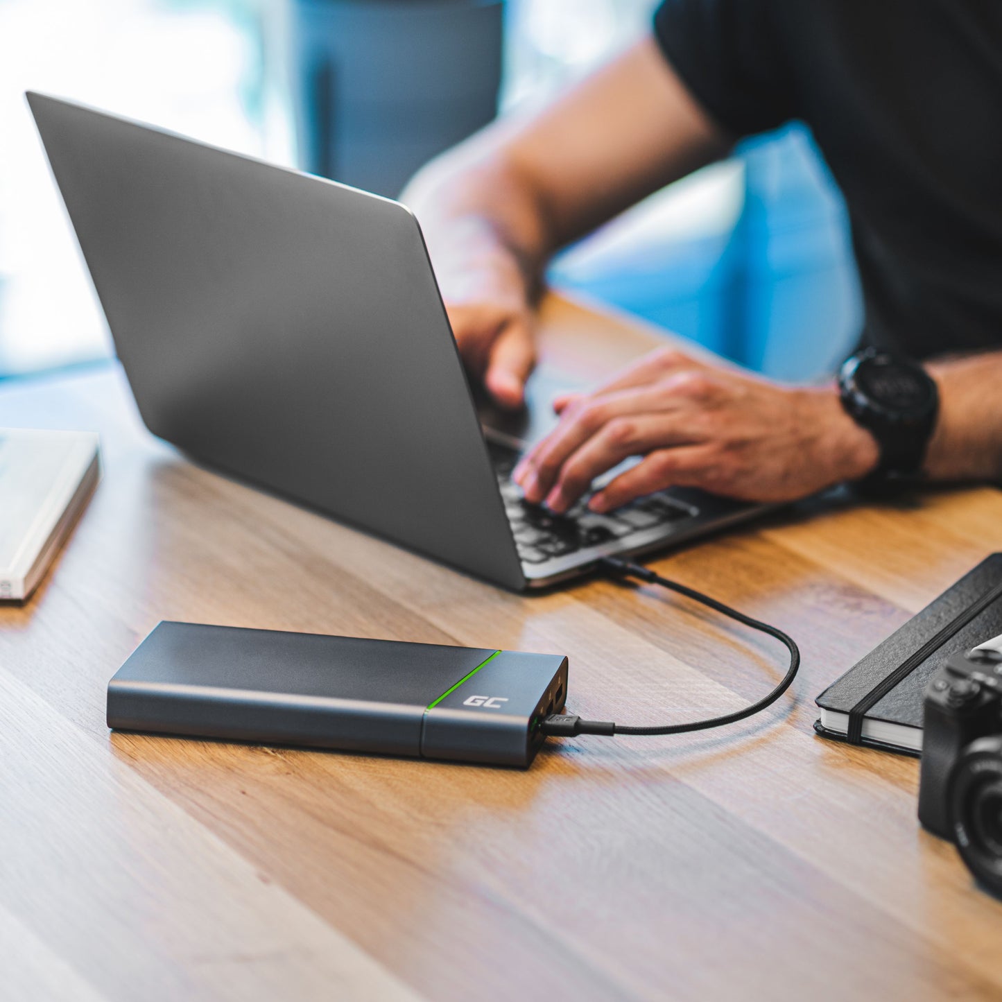 Cable USB-C - USB-C Green Cell GC 30cm, with Power Delivery (60W) and Ultra Charge, QC 3.0_5