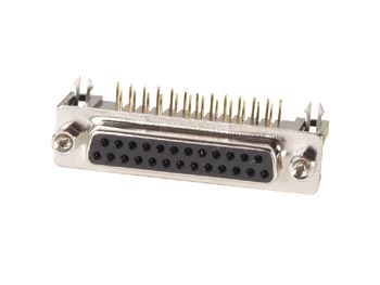 CONECTOR SUB-D FÊMEA DE 25 PINOS - MONTAGEM EM PCB_0