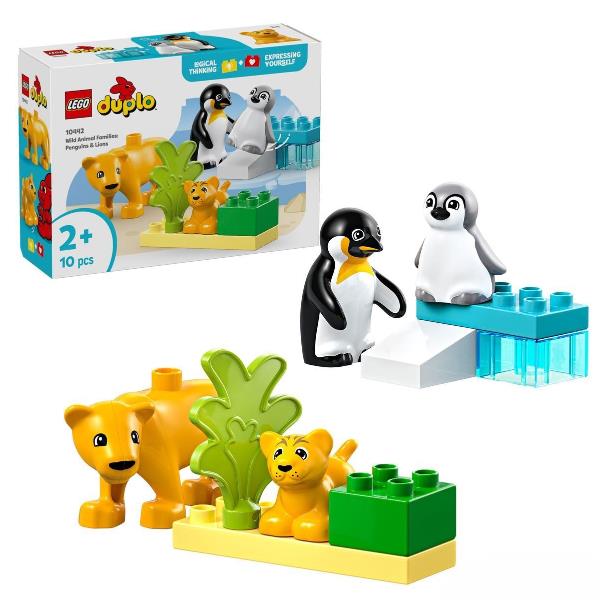 10442 DUPLO Town Wildtier-Familien: Pinguine und LÃ¶wen, Konstruktionsspielzeug_0