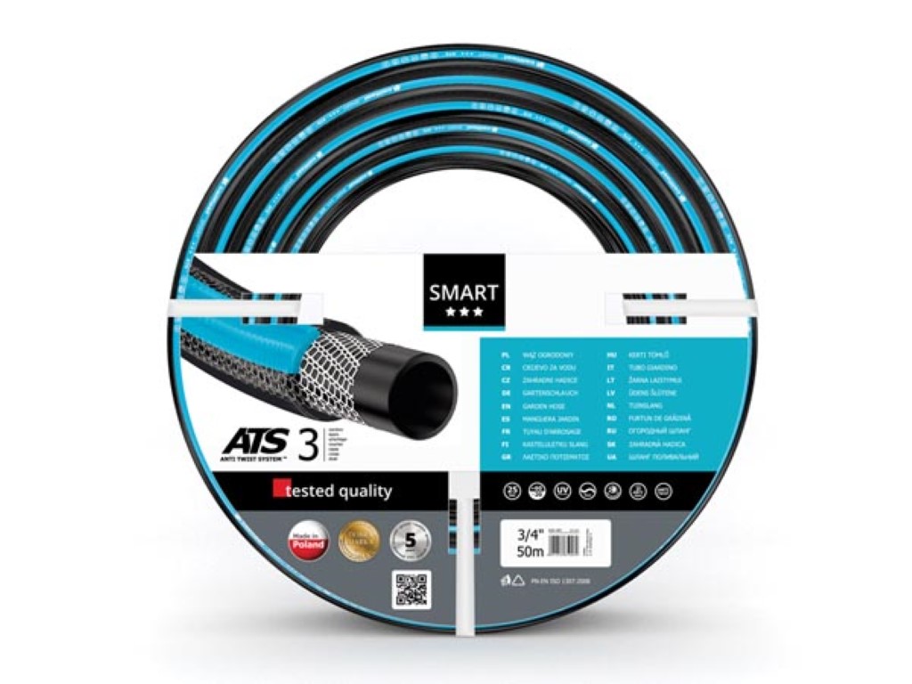 Mangueira para rega smart ats de 19mm x 50m cellfast_1