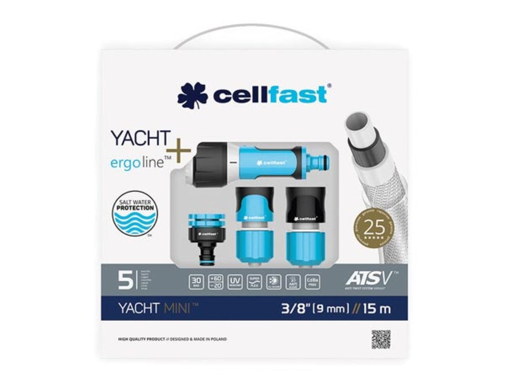 Kit de mangueira para rega yacht mini ats 9 mm x 15 m cellfast_1