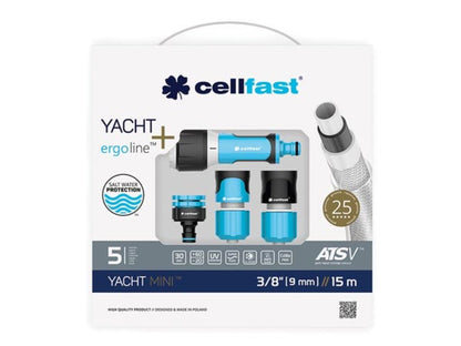 Kit de mangueira para rega yacht mini ats 9 mm x 15 m cellfast_1