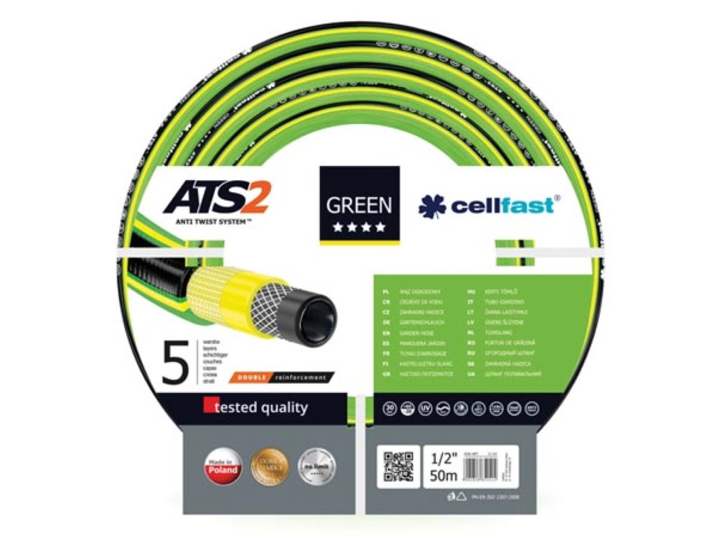 Cellfast, mangueira de jardim, green ats2"! 1/2", 50 m_0