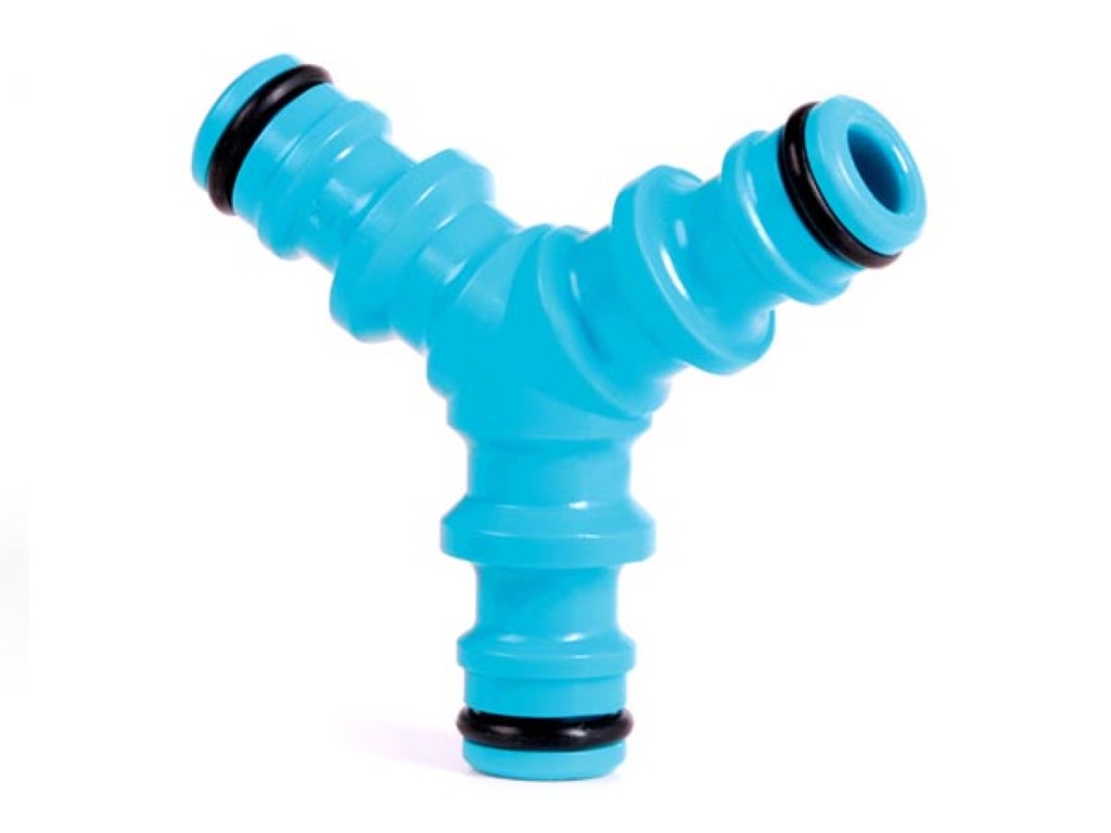 CELLFAST - CONECTOR DE 2 VIAS PARA MANGUEIRA DE JARDIM - 1/2" - 5/8"_0